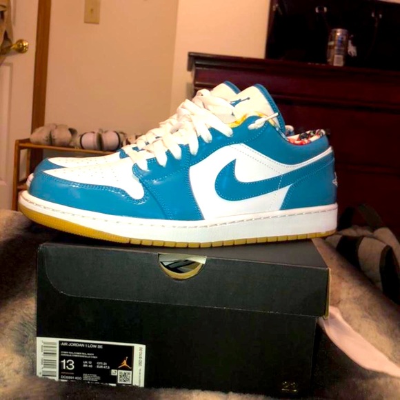 Jordan 1 low mens sneakers size 13 Barcelona color way brand new - Picture 3 of 4